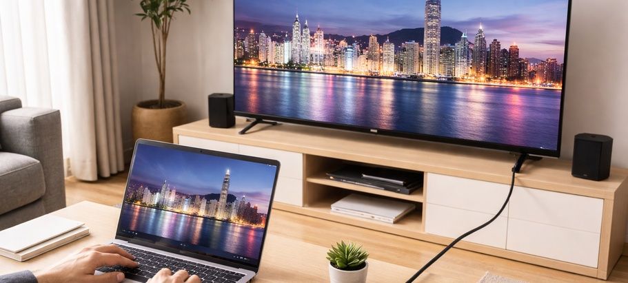 איך מחברים מחשב לטלוויזיה עם כבל hdmi