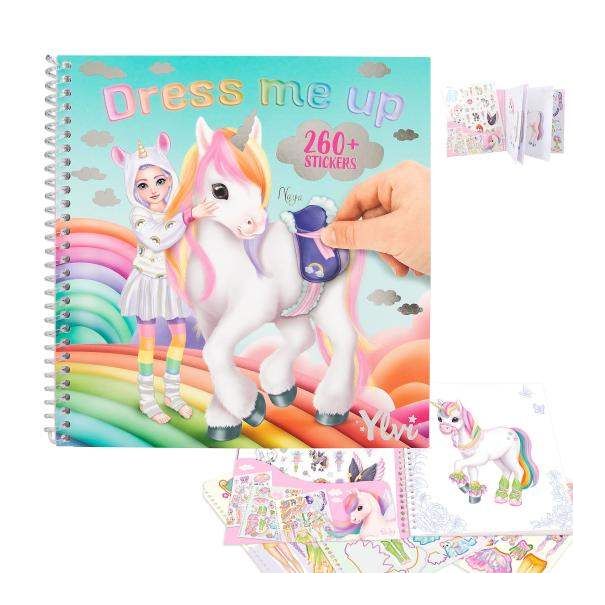 טופ מודל Yivi Dress Me Up חד קרן חוברת יצירה  + 260 מדבקות(3/18)