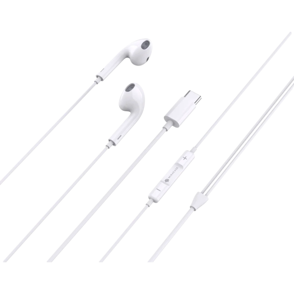 אוזניות חוט METC420 TYPE-C לבן MIRACASE
