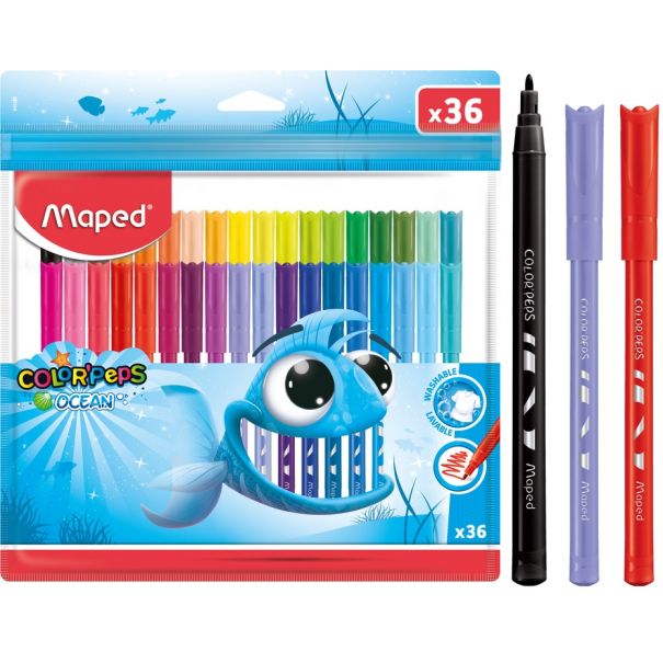 טוש רחיץ דק חב-36 MAPED OCEAN