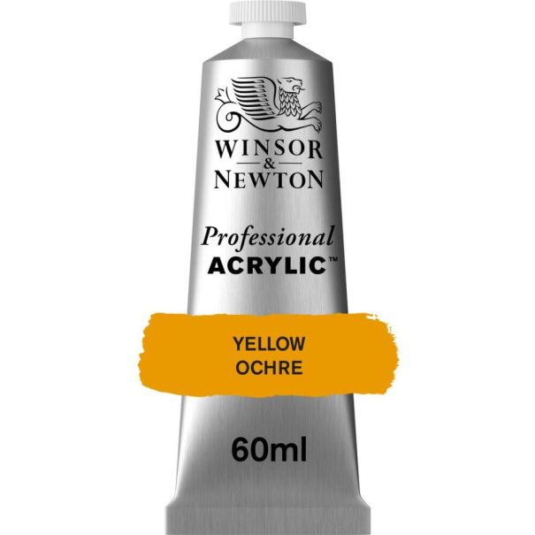 Winsor & Newton צבע אקריליק 60 מ"ל Professional גוון: Yellow Ochre