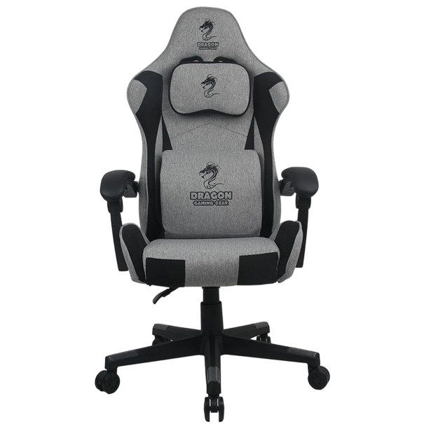 כיסא גיימינג DRAGON FLEX בד שחור/אפור
