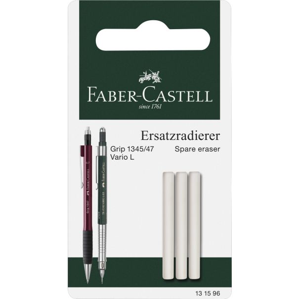 Faber Castell מחק - 3 יח Grip 2011