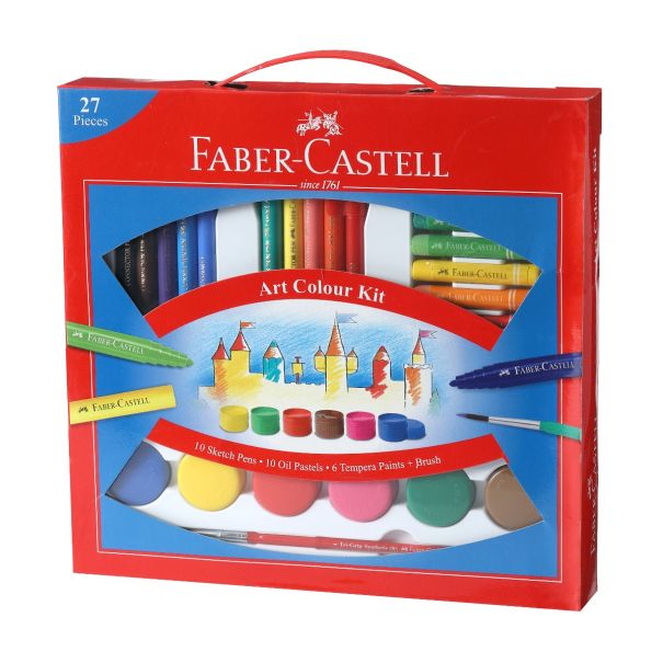 Faber Castell ערכת יצירה וצביעה משולבת 27 יחידות