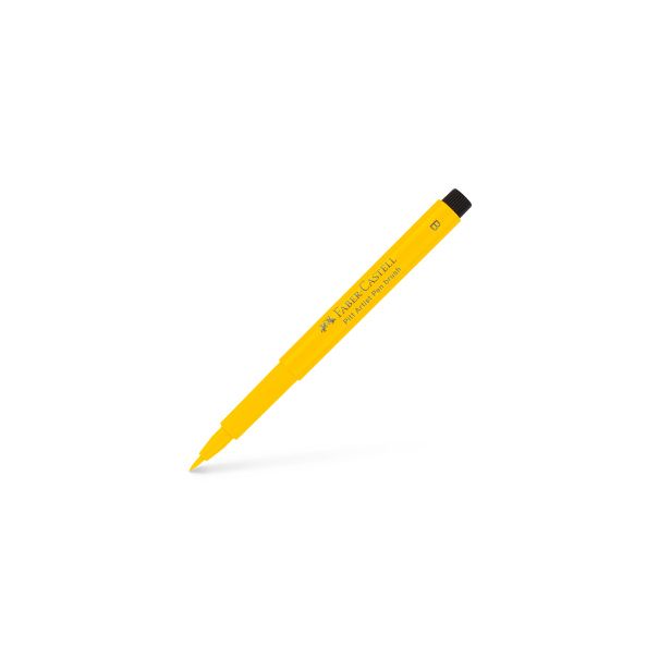 Faber Castell טוש-מכחול - Pitt artist pen B שם גוון: Cadmium Yellow מס גוון: 107