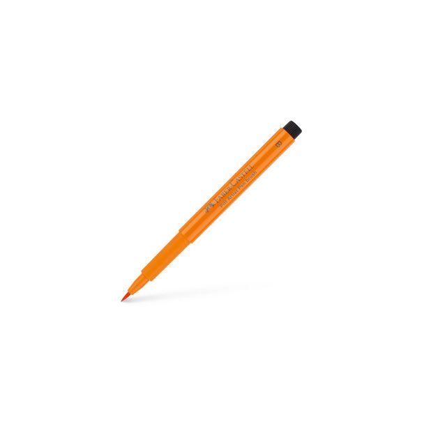 Faber Castell טוש-מכחול - Pitt artist pen B שם גוון: Orange glaze מס גוון: 113