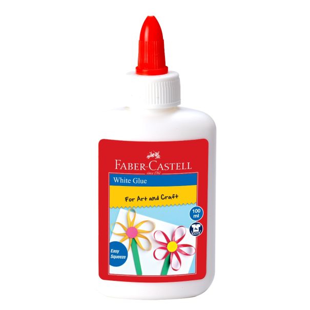 Faber Castell דבק פלסטי לבן 100 מ"ל
