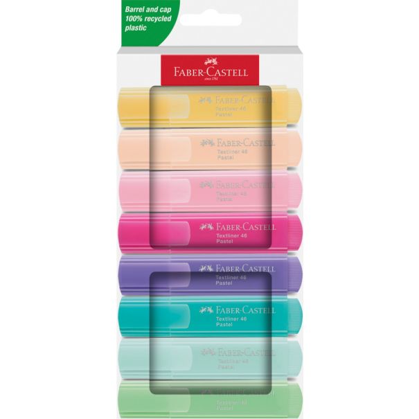Faber Castell סט 8 מרקרים צבעי פסטל