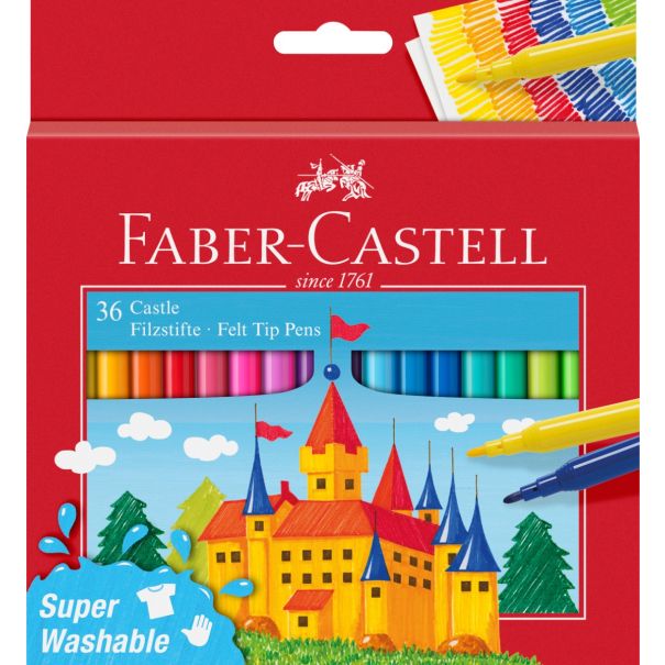 Faber Castell סט 36 טושים טירה