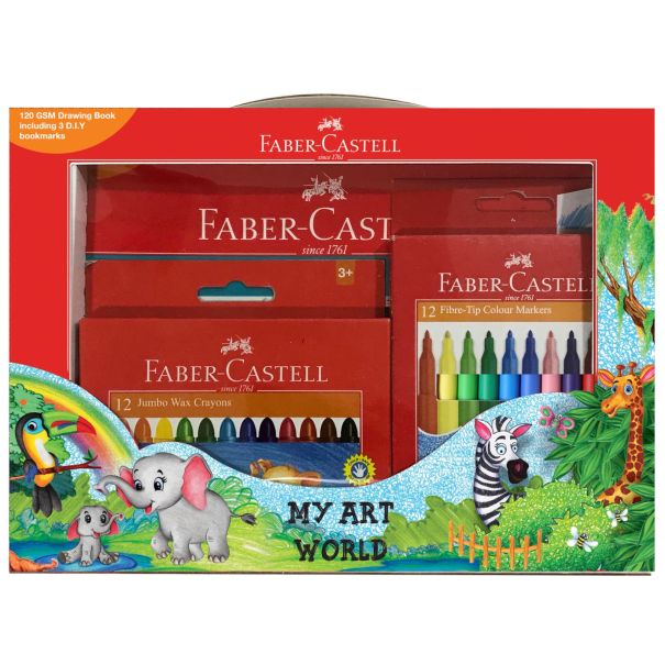 Faber Castell ערכת צביעה + בלוק ציור