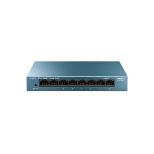 מתג מתכת 8  TPLINK מהירות LS108G 8P 1000