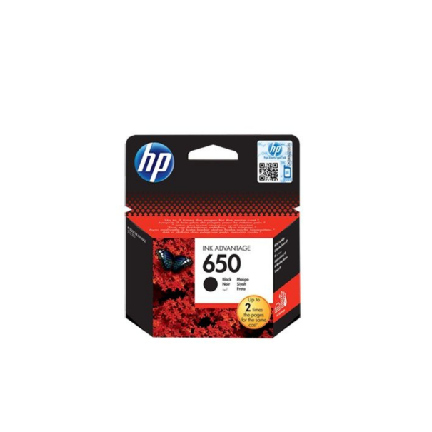 ‏ראש דיו ‏שחור HP 650 CZ101AE