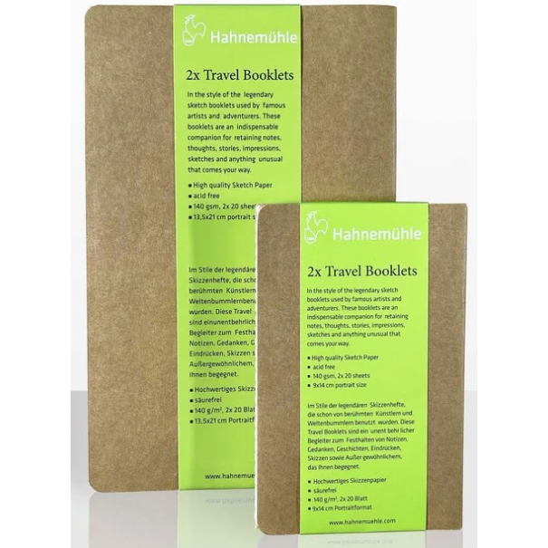 Hahnemuhle ספר סקיצות - Travel Journals & Travel Booklets Sketch Papers לרוחב 140 גרם רוחב 13.5 סמ, אורך 21 סמ, 62 לצבעי