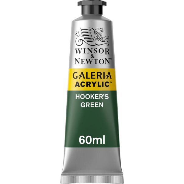 Winsor & Newton צבע אקריליק - Galeria 60 מ"ל מס' גוון: Hooker's green