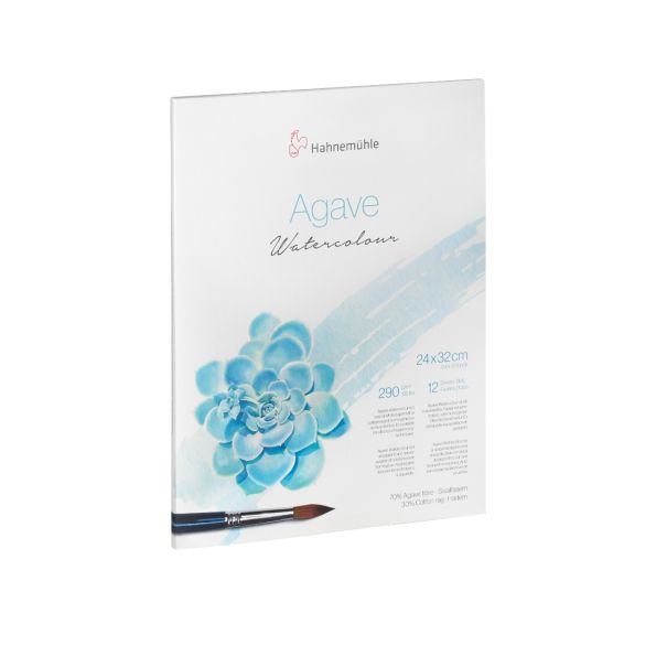 HAHNEMUHLE  Agave בלוק לצבעי מים A4 כבישה קרה 290 גרם