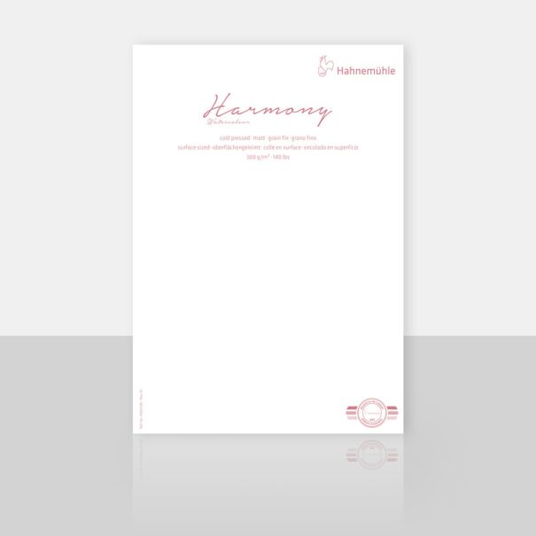 HAHNEMUHLE  Harmony גיליון לצבעי מים  100X70 כבישה קרה 300 גרם