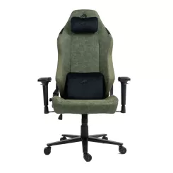 כיסא עבודה DRAGON ALPINE D.C. ירוק צבאי, שילוב בד ודמוי עור