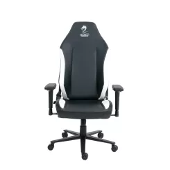 כיסא עבודה DRAGON ALPINE D.C. דמוי עור שחור/לבן