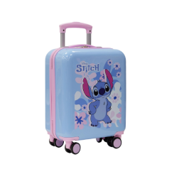 מזוודה טרולי "18 כחול Turbo Stitch