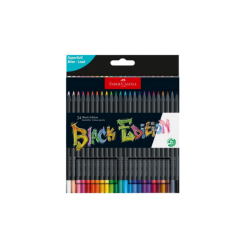 עפרונות צבעוניים סט 24 יח' מהדורה שחורה Faber Castell