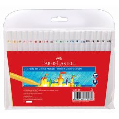 טושים סט 20 יח סדרה אדומה Faber Castell