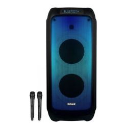 בידורית +2 מיקרופונים אלחוטיים P.M.P.O 3000W    DOME