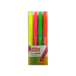 מארז 4 מרקרים OFFICE DEPOT