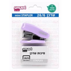 שדכן מיני 26/6 +סיכות פסטל סגול סמארט