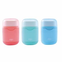מחדד מיכל 2 חורים עם מחק DELI EH590