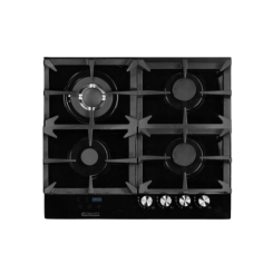 כיריים גז זכוכית שחורה 4 להבות MULTIHOB GEN 2