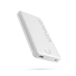 סוללת גיבוי Anker 323 Power Bank 10,000mAh לבן