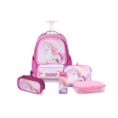 סט המארז המושלם X-FIX ורוד כהה Schoolbag Magical Unicorn
