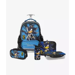 שחור/כחול T.Schoolbag Sonic Dc סט המארז המושלם