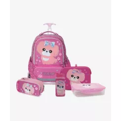 ורוד כהה T.Schoolbag Puppy סט המארז המושלם