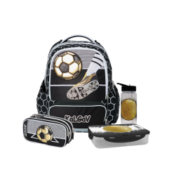 סט כיתה א- שחור Schoolbag Soccer Game XFIX