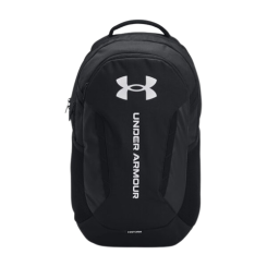 UA-תיק גב שחור לבן Hustle 6.0 Backpack