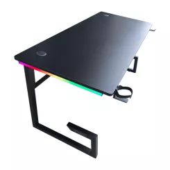 שולחן גיימינג DRAGON RGB TG160 שחור