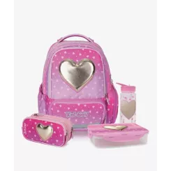 ורוד כהה Schoolbag Love XFIX - סט כיתה א