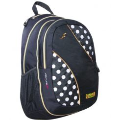 תיק מתרחב שחור/לבן נקודות Venture OUTDOOR