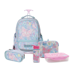 תכלת T.Schoolbag Butterfly סט המארז המושלם
