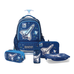 כחול T.Schoolbag Space סט המארז המושלם