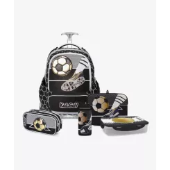 שחור T.Schoolbag Soccer Game סט המארז המושלם