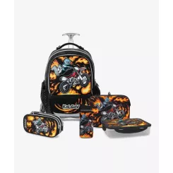 שחור T.Schoolbag Motorcycle סט המארז המושלם
