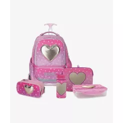 ורוד כהה T.Schoolbag Love סט המארז המושלם