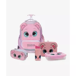 ורוד/פרווה T.Schoolbag Koala סט המארז המושלם