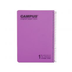 מחברת ספירל  CAMPUS A4 PP נושא 1 משובץ חב-3