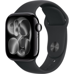 APPLE שעון חכם Apple Watch Series 11 GPS 46mm אלומיניום שחור Jet Black עם רצועת Sport שחורה S/M