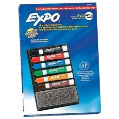 סט טושים ללוח מחיק + מחק EXPO