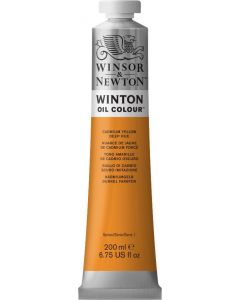 Winsor & Newton צבע שמן ווינטון 200 מ"ל Cadmium Yellow Deep Hue מספר גוון:W0115