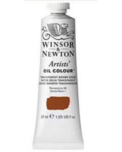 Winsor & Newton צבע שמן ארטיסט 37 מ"ל Transparent Brown Oxide מספר גוון:W0648 סריה 1